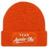 MoonWorks® Men's Beanie with Patch Knitted Hat with Saying Skiing