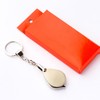 Healeved 2pcs Mini Portable Foldable Pocket Magnifier Keychain Loupe Magnifier