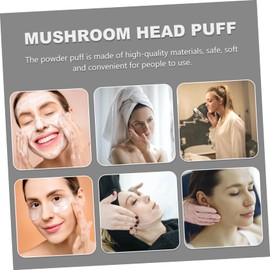 SAFIGLE 5Pcs Mushroom Makeup Sponge Dual Use Powder Puff for Foundation Blush Highlighter for Home Salon Travel Use Safe for All Skin Types