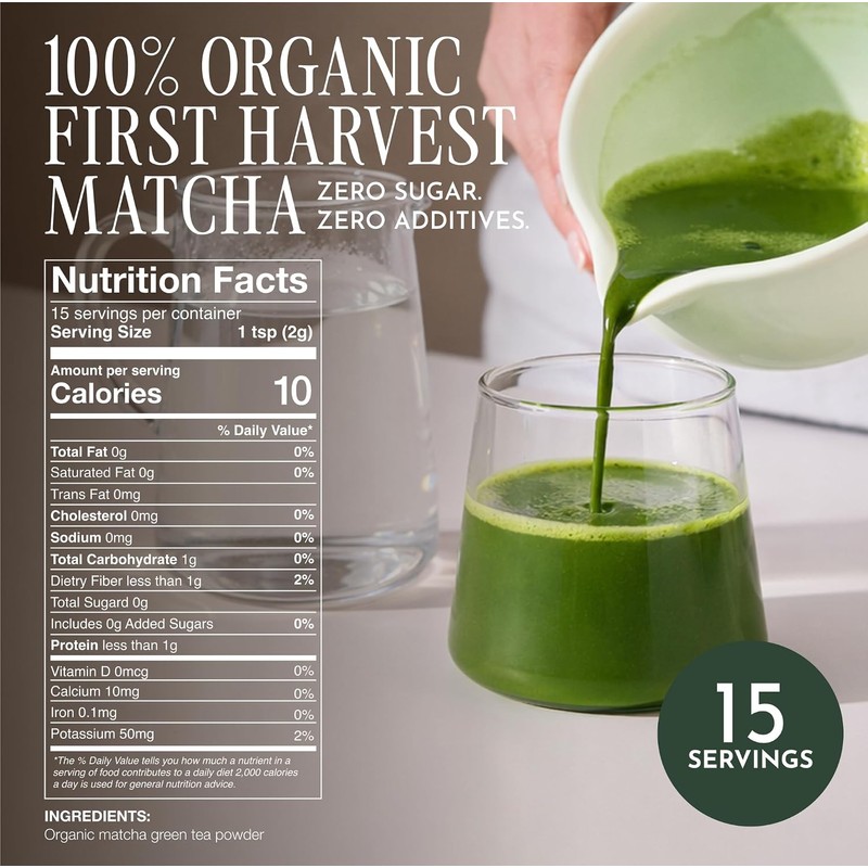 Té verde Polvo Orgánico Matcha Grado Ceremonial 30g