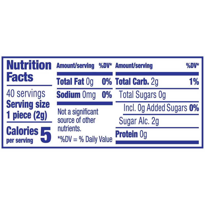 JUICY FRUIT Fruity Chews Original Sugarfree Gum, 40 Piece Bottle