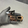 usa Standard COYOTE 5.0 Emblem Badges GOLD On BLACK EDITION