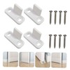 DOITOOL 6 Sets Sliding Door Track Guide, Barn Door Floor