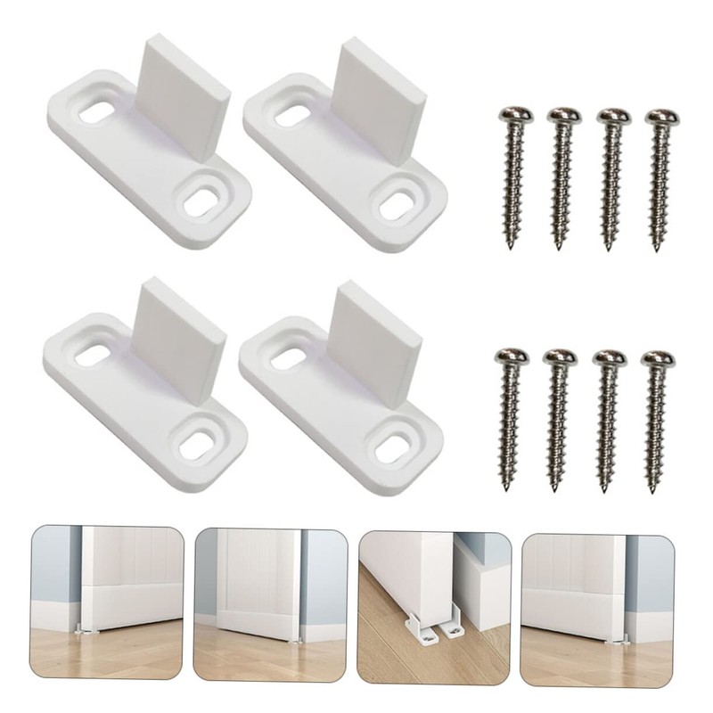 DOITOOL 6 Sets Sliding Door Track Guide, Barn Door Floor