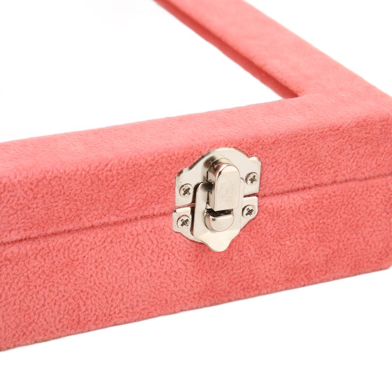 Pin Display Case Pink Large Elegant Solidwood Dustproof Glass Window