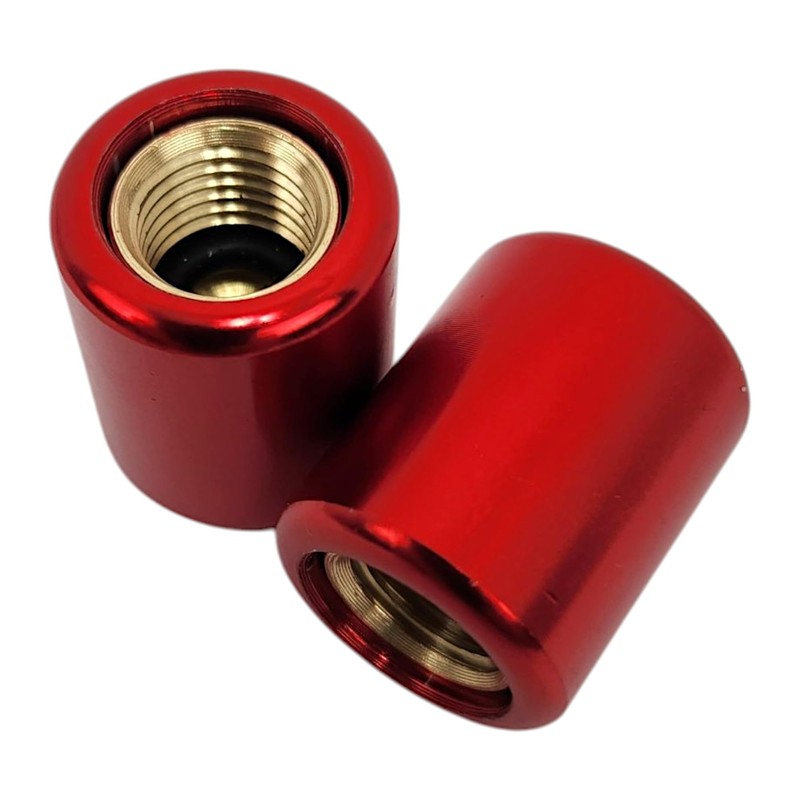 REFRIGE-AIR 1/4-Inch Pink Refrigerant Locking Caps – 2-Pack Tamper-Resistant R410