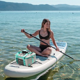 MoiShow Paddle Board Cooler, Paddleboard Cooler Deck Bag with Detachable Bottle Opener, Paddle Board Accessories, Sup Cooler Bag for Beach, Camping, Kayaking, Travel