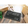 Tassenbrennerei Doormat with German Text "Aufgemacht Wird nur wenn du