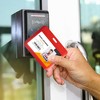Lanyardio 1 Pack Sliding Horizontal ID Badge Holder Hard Red