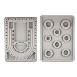 Beading Boards Bracelet Necklace Design Board Beaded Jewelry Storage Tray for DIY Jewelry Making,2PCS