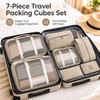 7-Piece Travel Packing Cubes Set – Foldable Luggage Organizer Bags