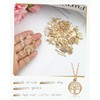 JIALEEY Wholesale Bulk 50PCS Mixed Gold Charms Pendants DIY for