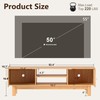YOSHOOT Mid Century TV Stand for 55 inch TVs, Modern