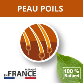 NEOVÉTO – Natürliche komprimierte Haarhaut für Hunde, basierend auf Wirkstoffen, die von französischen Veterinärbehörden zugelassen, Schönheit des Fells