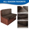 ANARACHON Leather Look RV Camper Dinette Cushion Covers, Washable RV