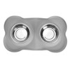 Double Pet Bowls Rustproof Stainless Steel Dog Water Food Bowls