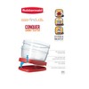 Rubbermaid Easy Find Lids Food Storage Container, 1.25 Cup, Racer