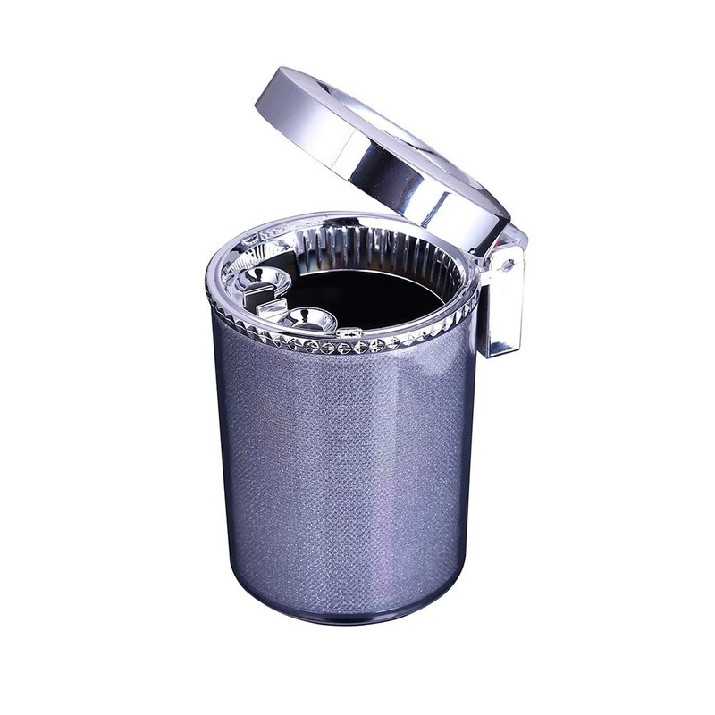 Juhon Cigar Ashtray with LED Light Container Smoke Cup Holder