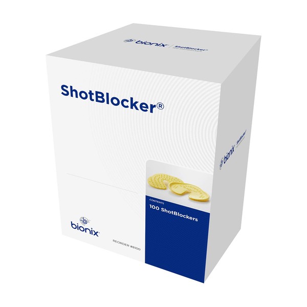 Bionix - ShotBlocker, Eases Discomfort from Immunizations & Injections, Great Alternative to Numbing Creams, Use at Home or On-The-Go, Safe for Kids, Easy-to-Use, Reusable (100 Count)