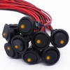 Twidec/8Pcs SPST Round Dot Rocker Toggle Switch Control For Car