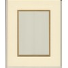 16x20 Cream & Gold Double Picture Mat, Bevel Cut for