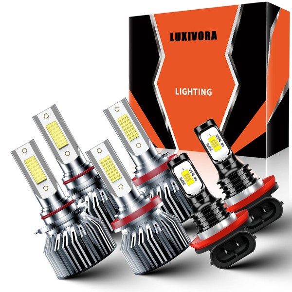 LUXIVORA Compatible For Nissan Rogue 2008-2014 Combo 9005 High Beam+H11