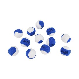 Midlee Mini Dog Tennis Balls- Blue/White- Set of 12