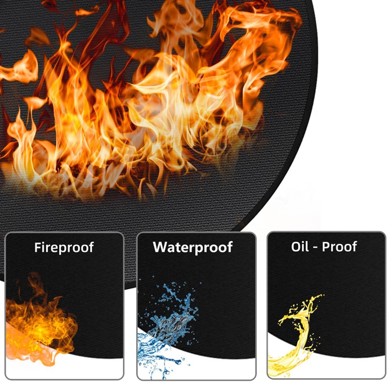 38" Fire Pit Mat for Solo Stove Bonfire,Round Fire Pit