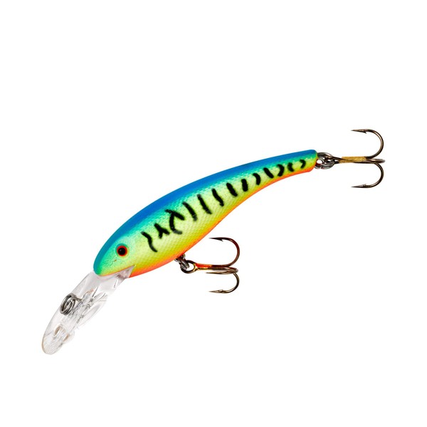 Cotton Cordell Suspending Wally Diver Fishing Lure - Chartreuse/Blue Tiger, 1/2 oz (Suspending)