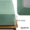 Komfortec Super King Fitted Sheet 100% Cotton, 11 inch (30