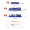 VEVOR Magnetic Socket Organizer Set, 6PCS Socket Holder, 1/4'', 3/8''