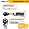 CONQUER 22pc 1/4 Ultra Low Profile Mini Ratchet Close Quarter