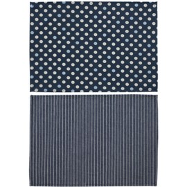 Small Size Placemat Lunch Mat School Boys 25 35 School Kindergarten Lunch Cloth Lunch Mat Set of 2 Made in Japan Kids Polka Dot Navy Hickory Navy