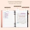 Yoment Refillable Notebooks for Work 5 Subject with Removable Dividers
