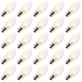 Brightown C9 Plastic LED Replacement Bulbs Warm White 5Pack