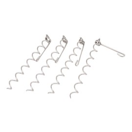 PTYGRACE Rolling Pegs for Sands, Foldable, Set of 4, Sand Pegs, Coastal Tent, Tarp, Gardening Sheet, No Hammer Required, Made in Japan