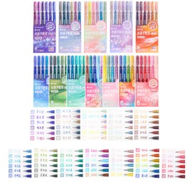 72 Colors Glitter Gel Pens Plus for Adults Metallic Writing Drawing Pens for Birthday Cards, Christmas Cards, Art Crafts, Coloring Books, DIY Projects