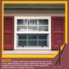 MorningRo 12 Pack Vinyl Shutter Fasteners Plastic Shutter Screws Window