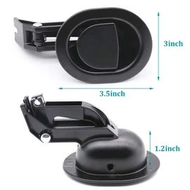 ttmagic 2Pcs Universal Heavy-Duty Metal Sofa Chair Recliner Release Pull Handles Replacement Parts, Fits Ashley, Lazy Boy and Most Recliner Brand, Recliner Handle Size 3" x 3.5"