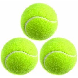 Tennis Balls Pack of 3 Ideal for Beginners, Sports Practice, Dog Training, Pet Play Toy, Throwing Machine, All Court Types - Durable and Sturdy | by POUNDXPENCE Co®