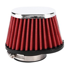 Abrazadera para motocicleta, filtro de aire, cabezal de hongo, limpiador de aire del motor, filtro de aire cónico de alto flujo ovalado, 51 mm, 55 mm, 60 mm, compatible con (51MM)