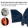 POSENG Door Hinge Roller Pin and Bushing Repair Kit Compatible