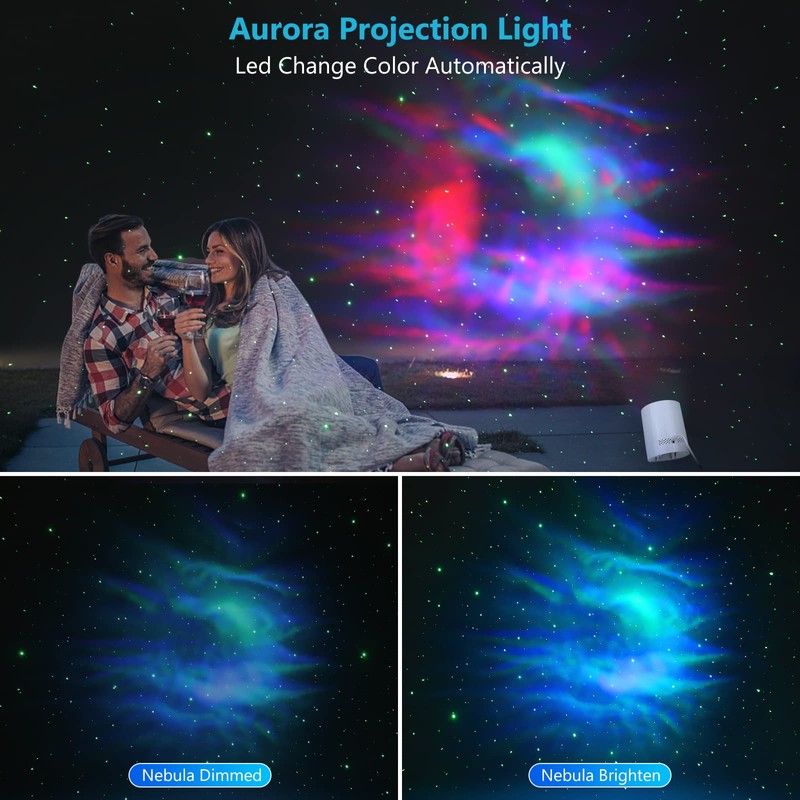 CAIYUE Star Projector Galaxy Projector, Exquisite Nebula Night Light Ocean
