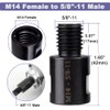 Saipor 2PCS Angle Grinder Attachments Adapter M14 Female to 5/8"-11