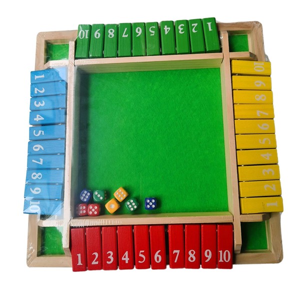 Sharplace 4 Colours 8 Dice Shut The Box Game 4
