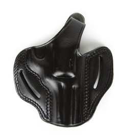 DORUK Handmade Leather Gun Holster | Charter Arms Undercover & Bulldog 3 inch Leather OWB Holster (Black)