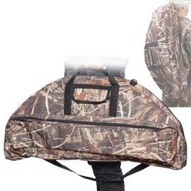 RQG Compound Bow Case, 37.5 inch Soft Bow Case for Compound Bow Bag Holder Lightweight with Multiple Pockets for Archery Hunting, Tip-to-Tip Length < 35.5in, Hand/Shoulder/Back Carry