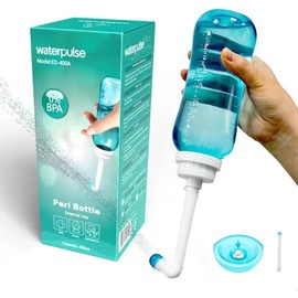 Peri Bottle for Postpartum Essentials & Perineal Care,Handheld Portable Bidet spray Perineal Cleansing for Female Menstruation Lochia Hemorrhoids, 2 Nozzles & Lightweight, 500ml (16.9OZ)