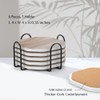 UMIRRO Stone Coasters for Drinks Absorbent for Wooden Coffee Table,