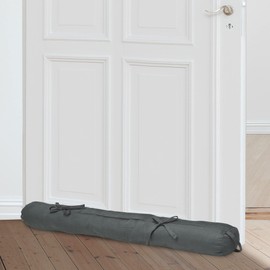 Beautissu Viento Draught Excluder 100 cm, Door Draught Stopper, Front Door, Cold Stopper for Doors and Windows, Draught Stopper with Carry Handle, Wind Excluder, Door Seal, 100 x 10 cm, Anthracite
